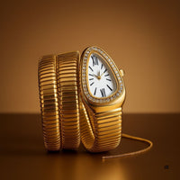 Luxury Snake Bracelet Women Watch – Elegant Stone Case Designer Wristwatch for Girls (Premium Quality, Multi-Color Options)