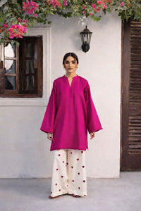 2PC Linen Heart Printed Dress for Women β V Neck Shirt with Flapper (Casual Summer Wear 2026)