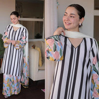 Digital Printed Doria Lawn Suit – Premium Summer Ready Stitched Dress for Women (Flyper Style)