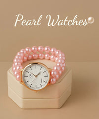 Double Layer Pearl Watch for Women