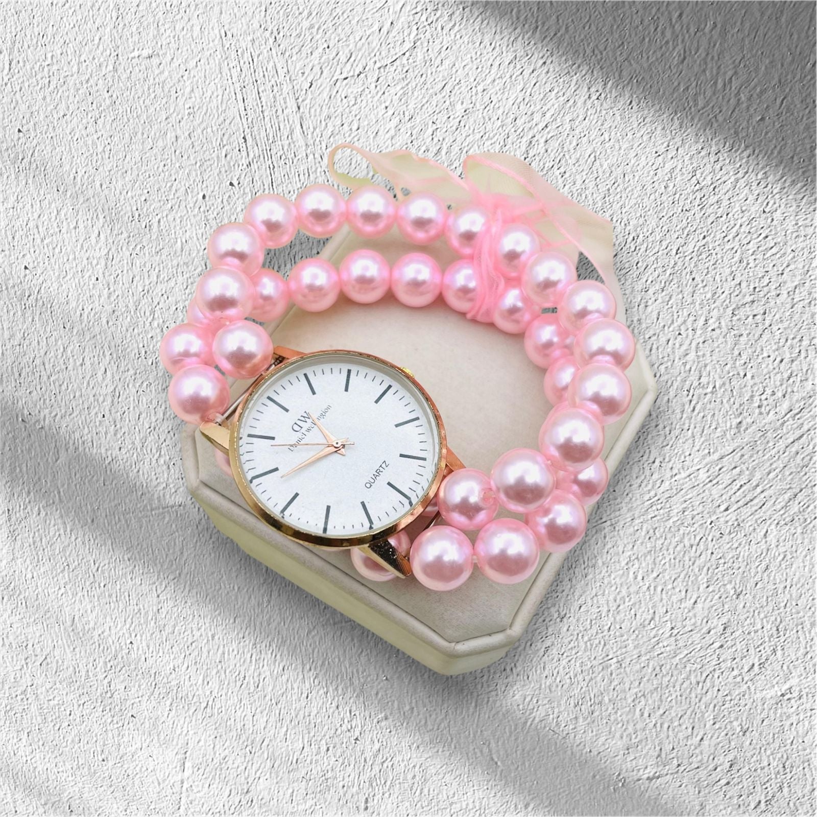 Double Layer Pearl Watch for Women