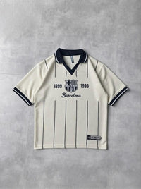 Barcelona Fcb V Neck Style Polo Drop